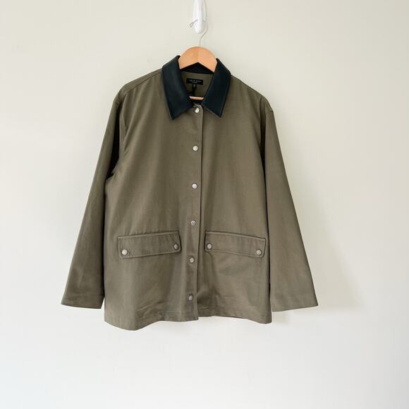 Rag & Bone NWT Light Olive Green Cassandra Chore Coat Barn Jacket, Size Medium - Picture 1 of 12